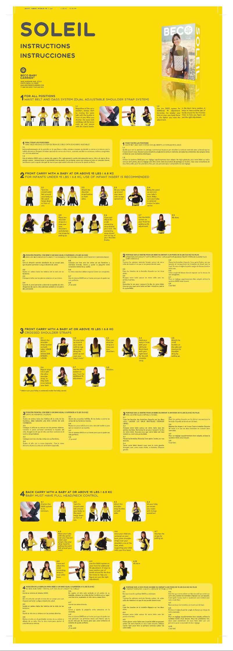 Image de la première page du manuel de l'appareil Soleil