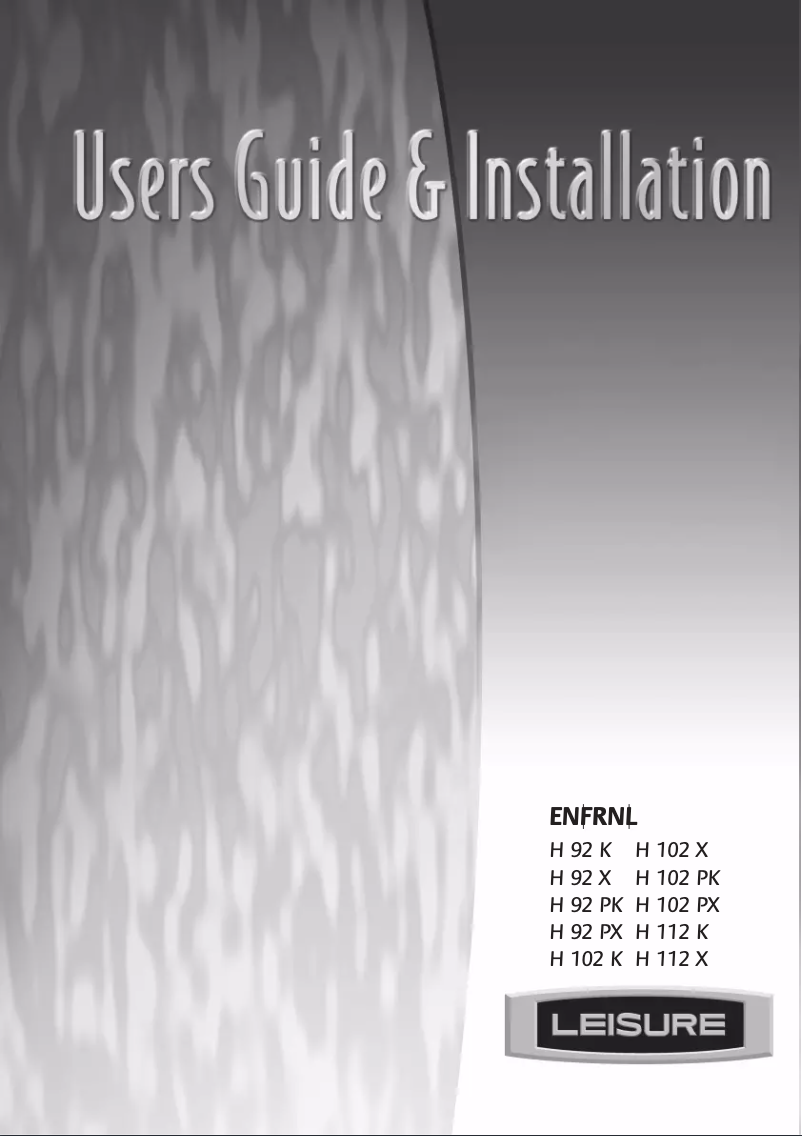 Image de la première page du manuel de l'appareil H 92 PK