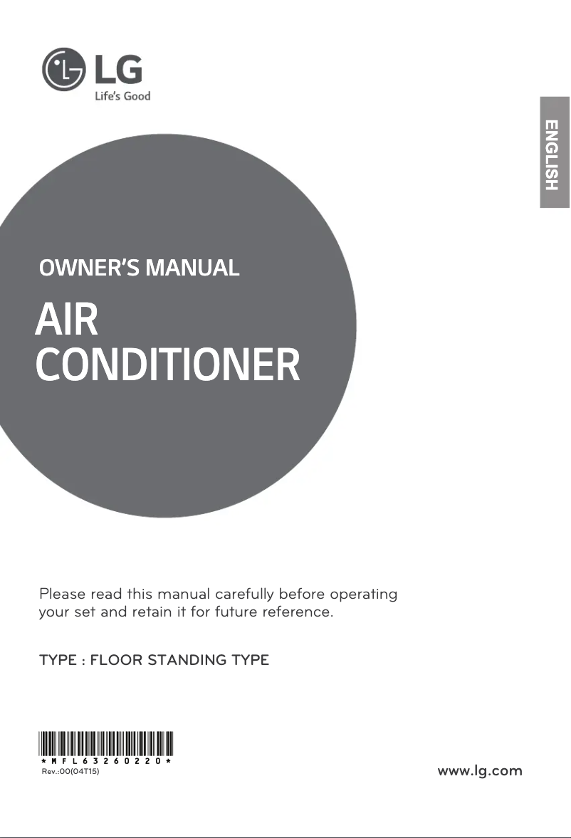 Page 1 de la notice Manuel utilisateur LG APUC308KLA0