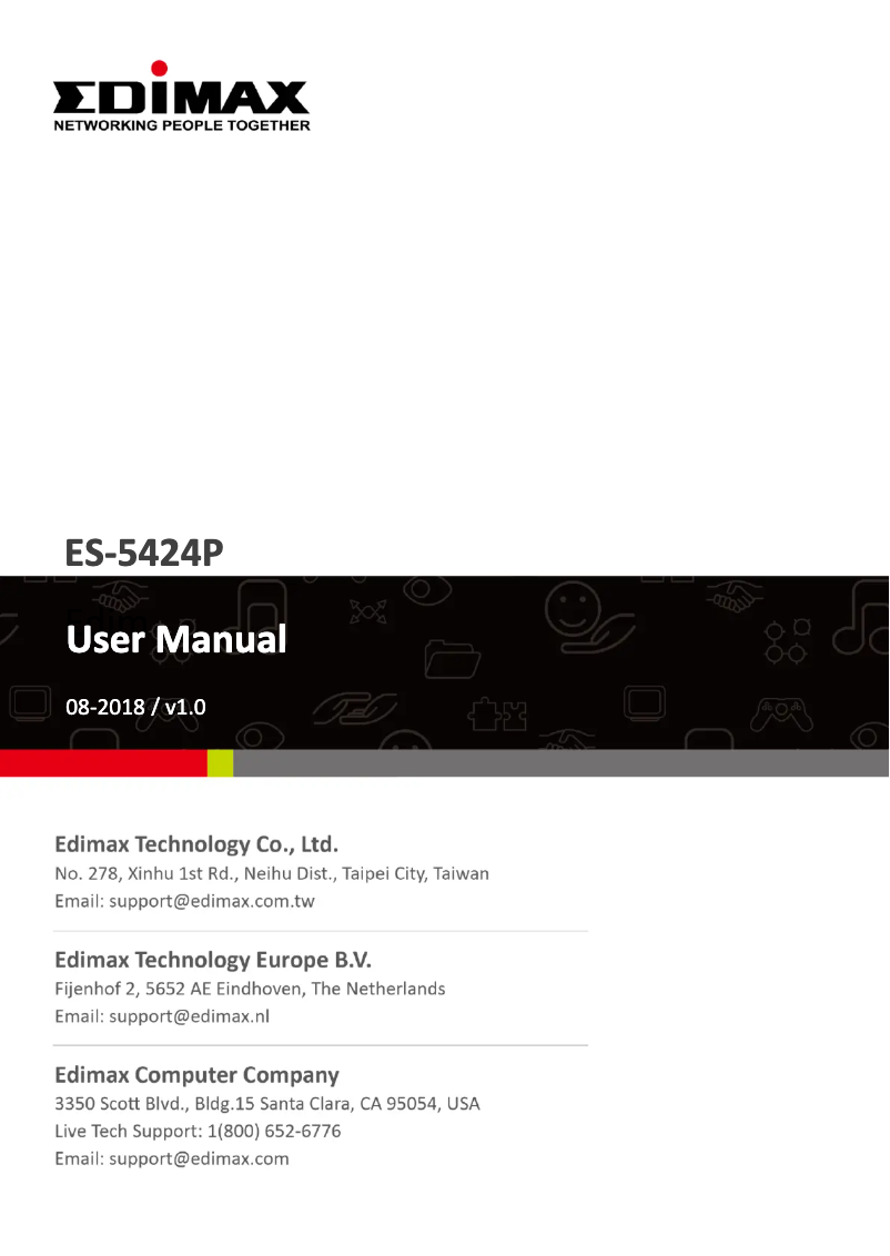 Page n°1 - Manuel utilisateur Edimax ES-5424P