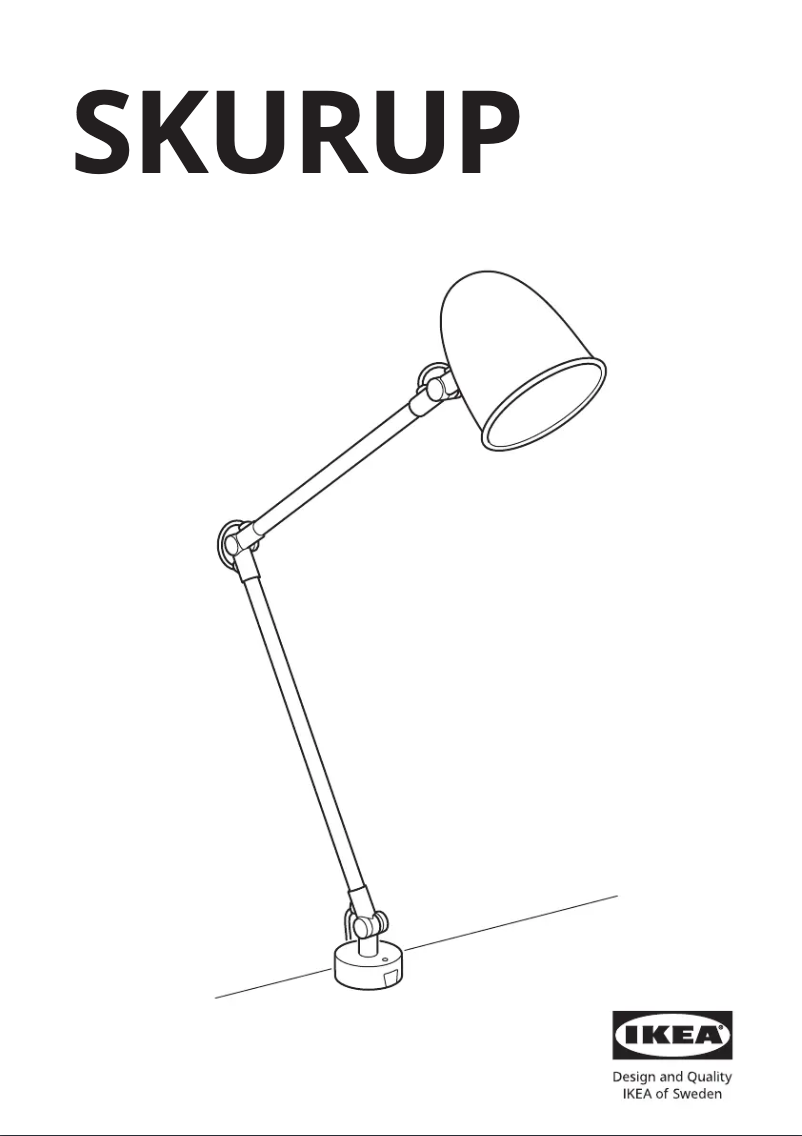 Page 1 de la notice Manuel utilisateur Ikea SKURUP 604.711.39