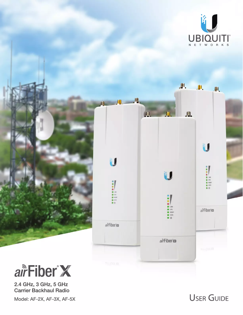 Page 1 de la notice Manuel utilisateur Ubiquiti Networks airFiber X AF-2X