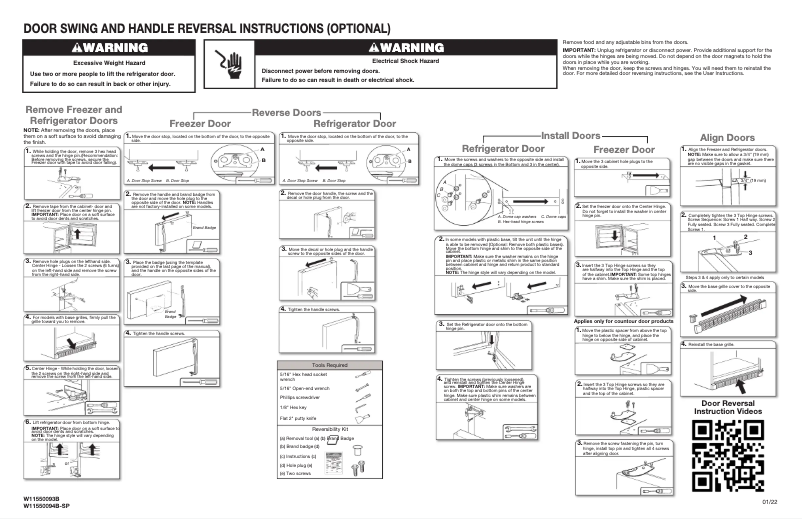Image de la première page du manuel de l'appareil MRT311FFFE