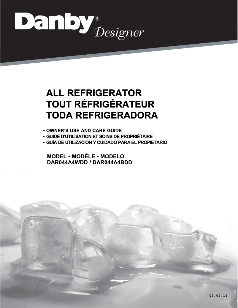 Page n°1 - Manuel utilisateur Danby DAR044A4BDD-3