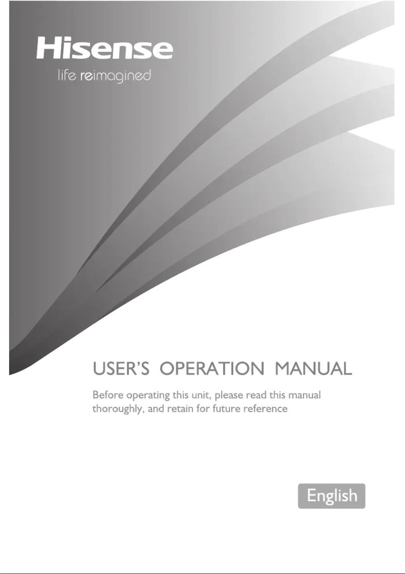 Page 1 de la notice Manuel utilisateur Hisense RS670N4BC2