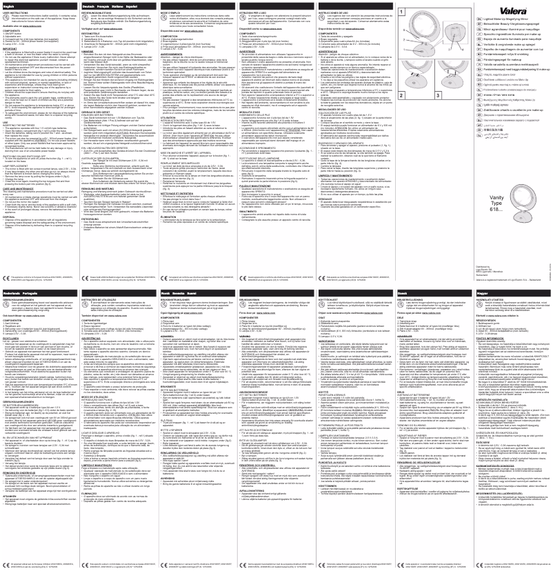 Image de la première page du manuel de l'appareil Vanity