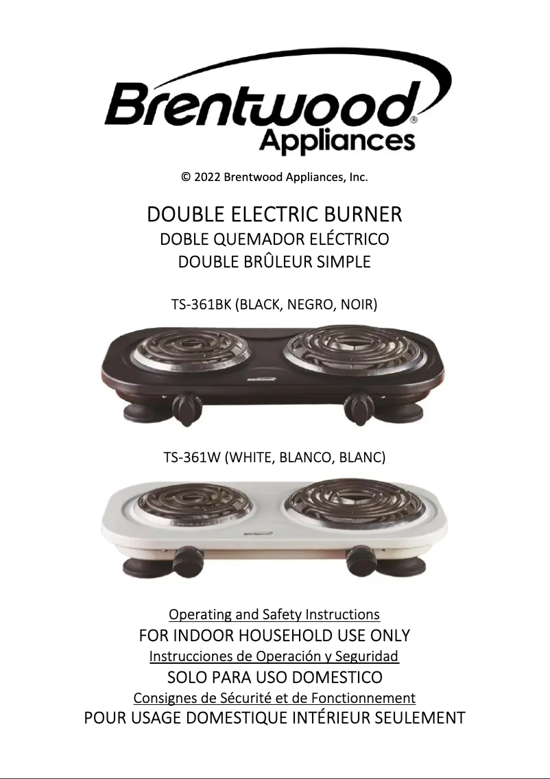 Imagen de la primera página del manual del dispositivo TS-361BK