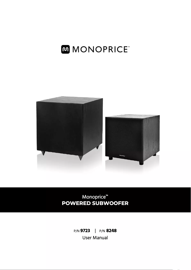 Page n°1 - Manuel utilisateur Monoprice 9723