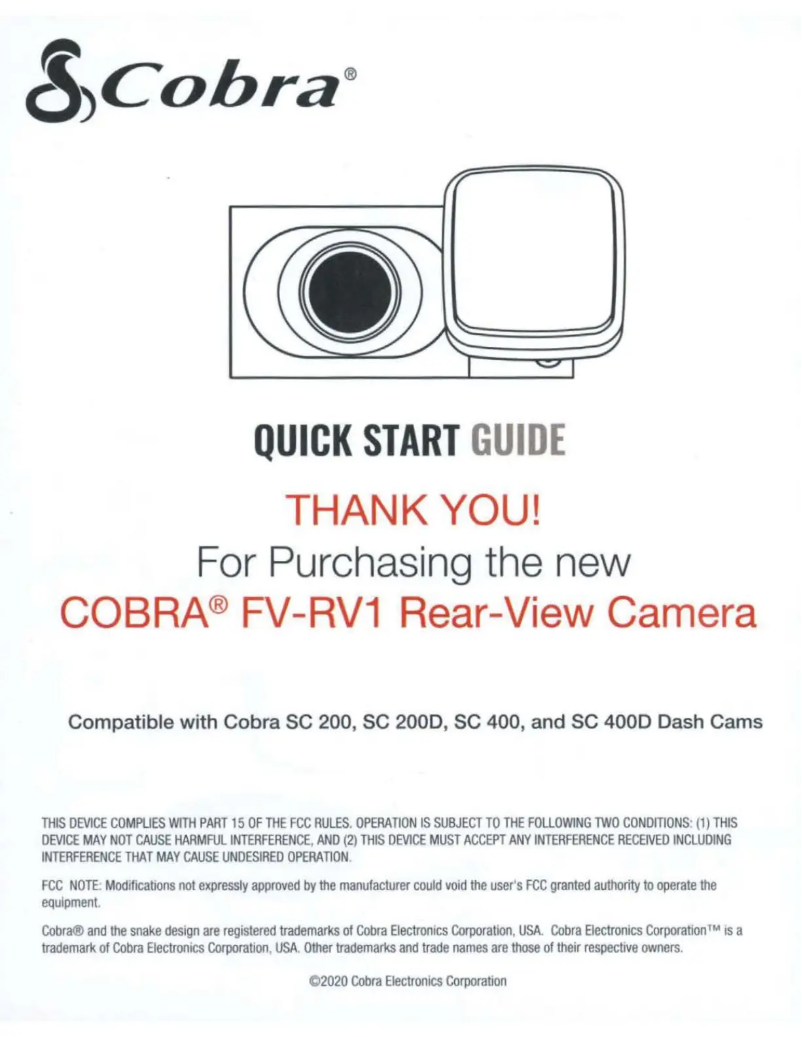 Página 1 del manual Manual de instrucciones Cobra FV-RV1