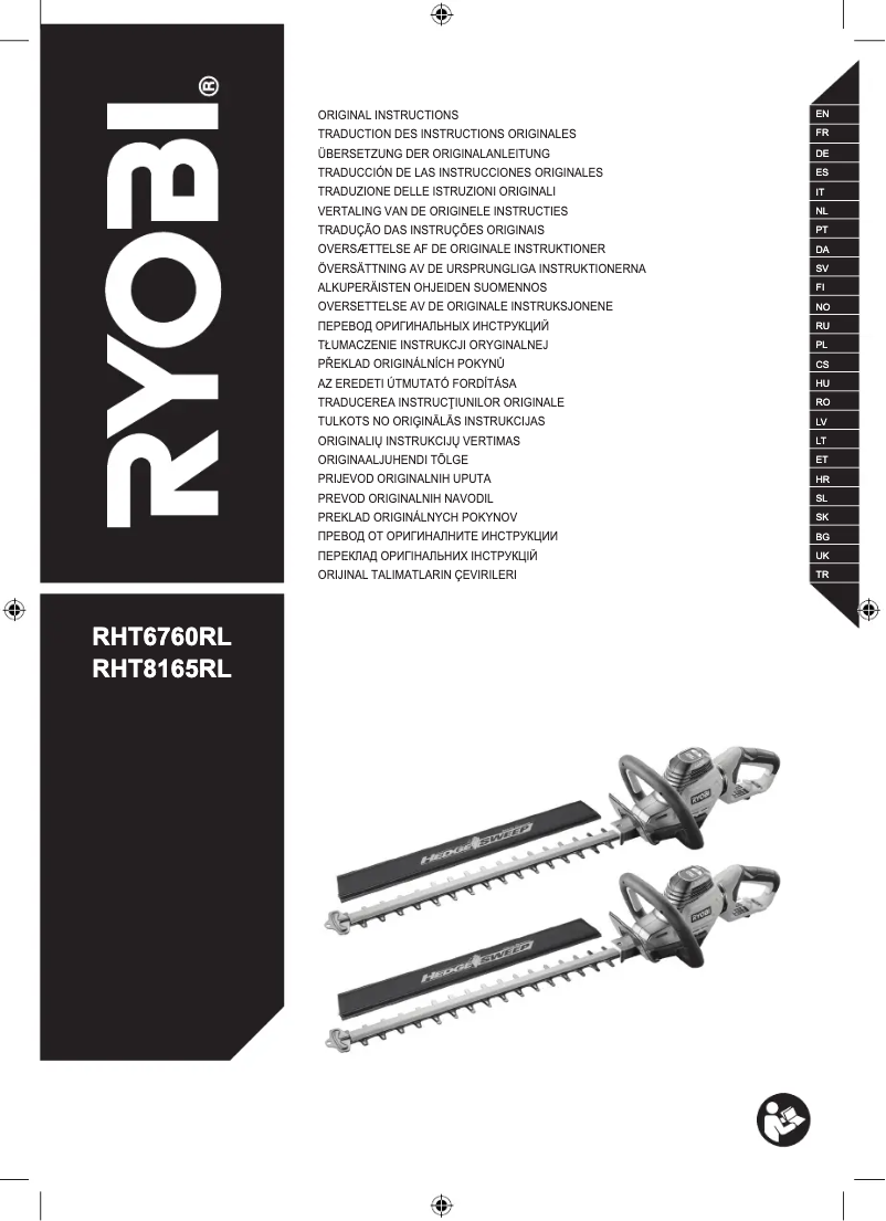 Page n°1 - Manuel utilisateur RYOBI RHT6760RL