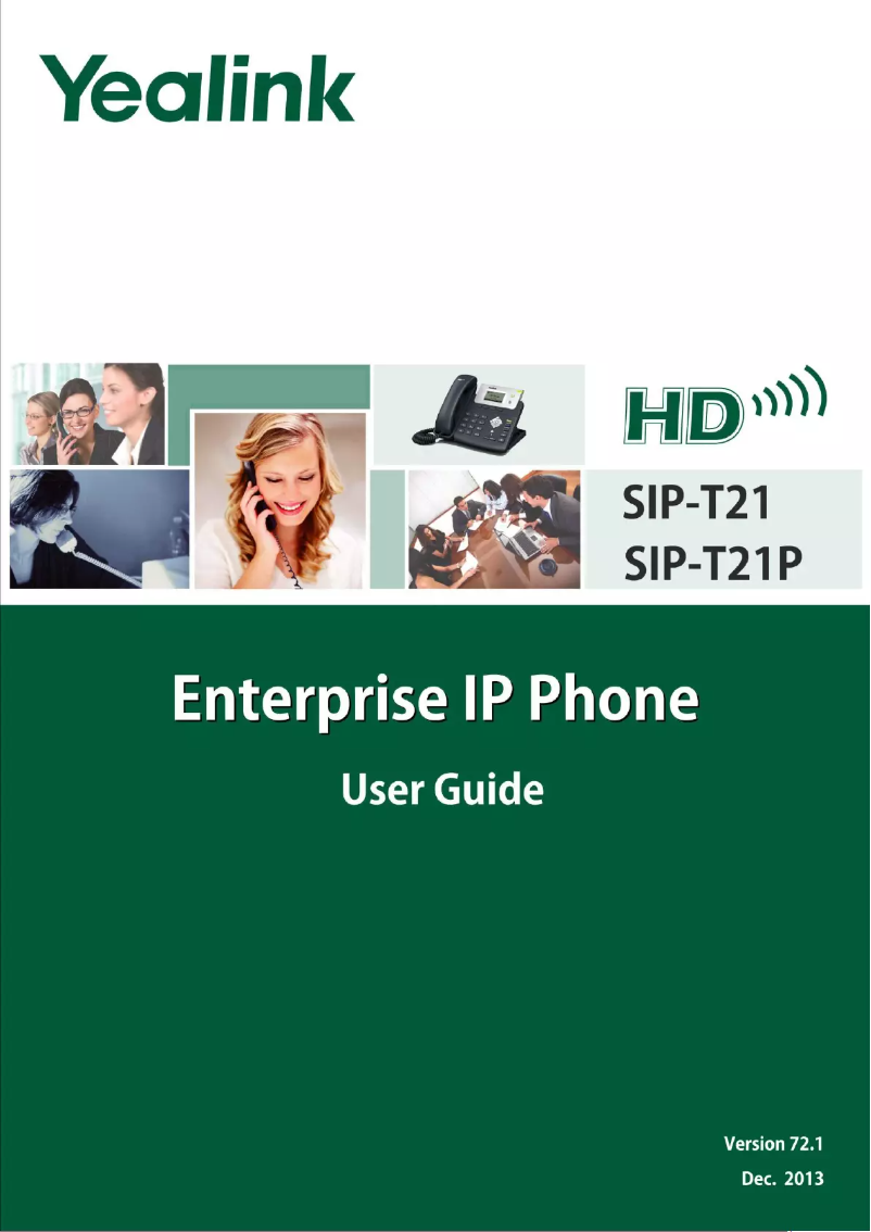 Imagen de la primera página del manual del dispositivo SIP-T21P