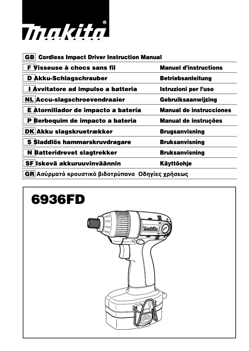 Page 1 de la notice Manuel utilisateur Makita 6936FD