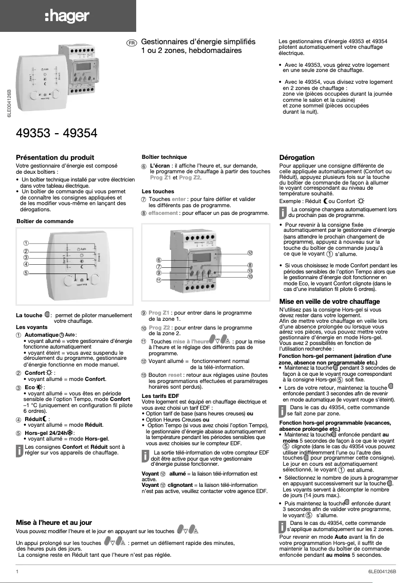 Image de la première page du manuel de l'appareil 49353