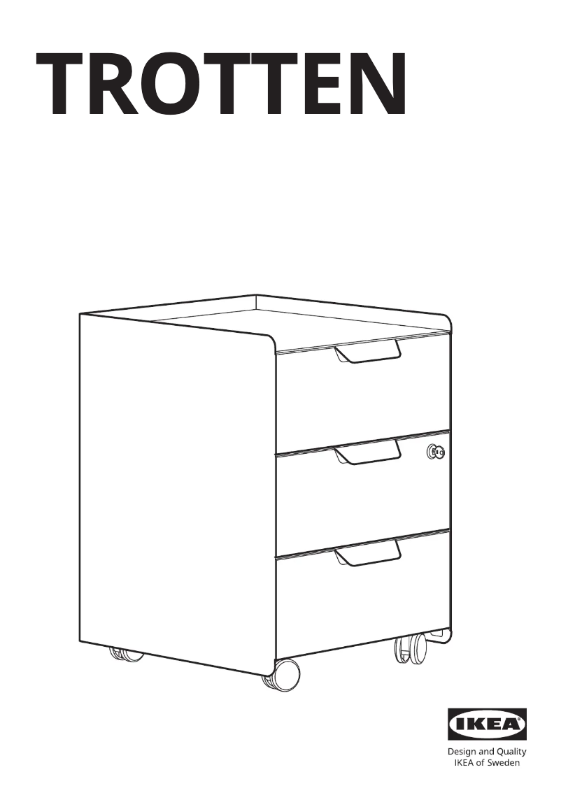 Page 1 de la notice Manuel utilisateur Ikea TROTTEN 804.850.98