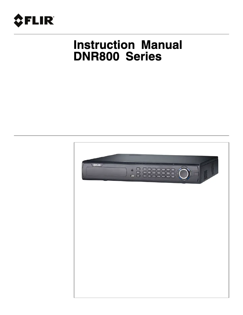 Image de la première page du manuel de l'appareil DNR83232