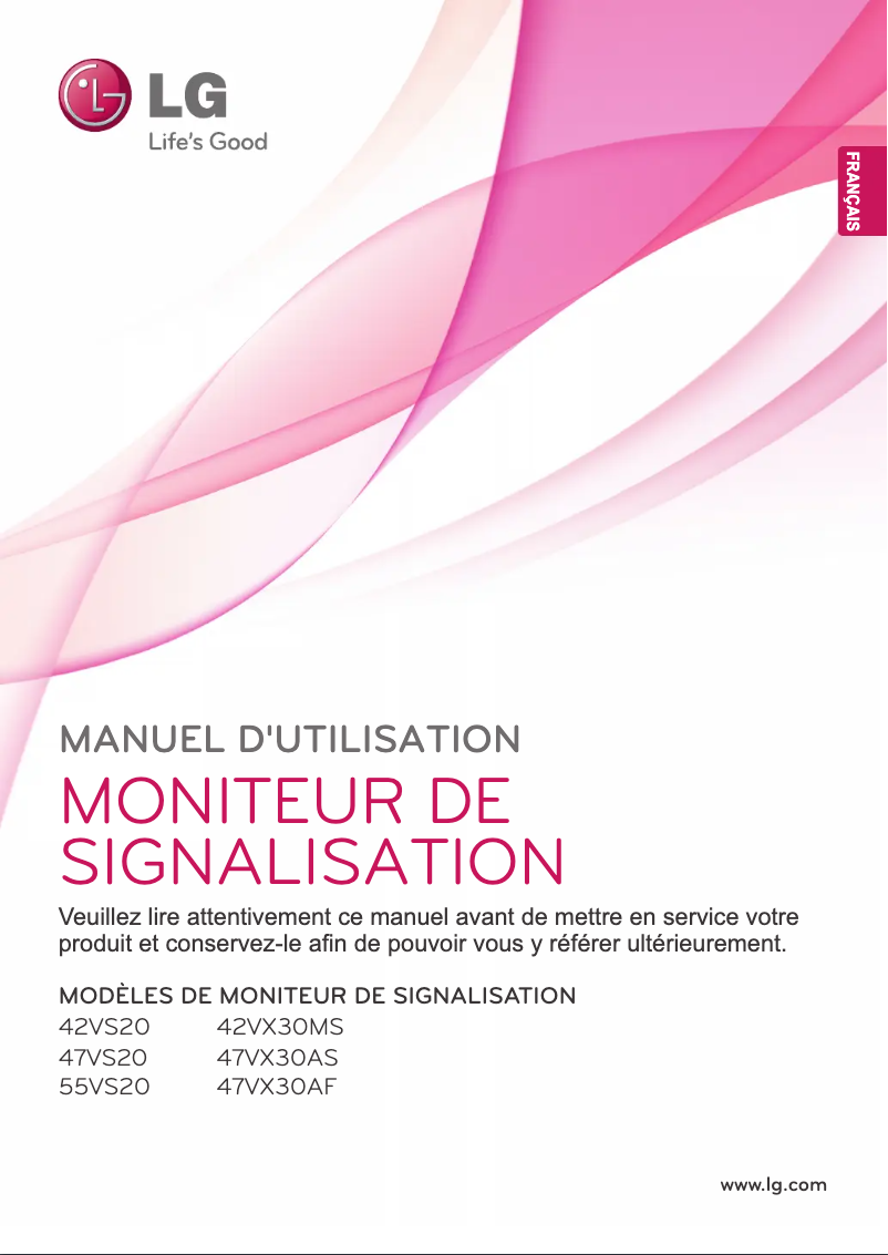Página 1 del manual Manual de usuario LG 47VX30AF