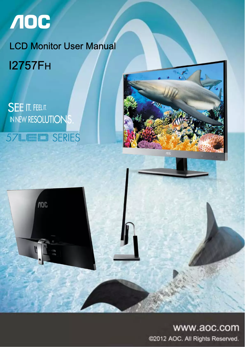 Page 1 de la notice Manuel utilisateur AOC I2757FH