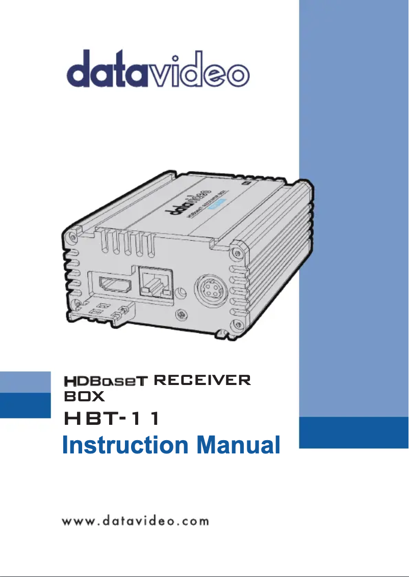 Page 1 de la notice Manuel utilisateur DataVideo HBT-11