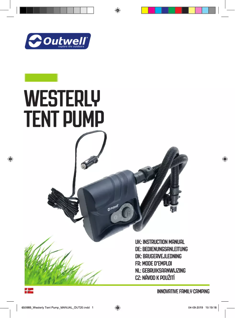 Page 1 de la notice Manuel utilisateur Outwell Westerly Tent Pump
