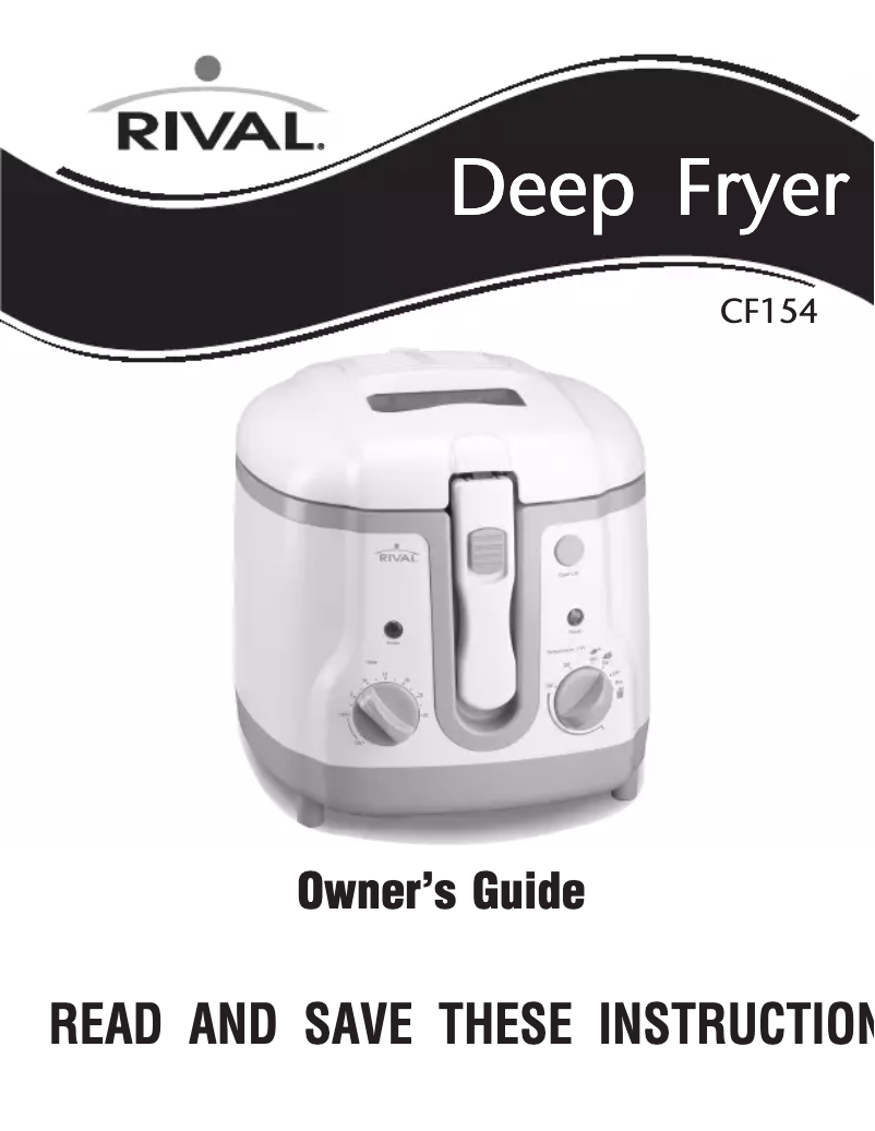 Page 1 de la notice Manuel utilisateur Rival CF154