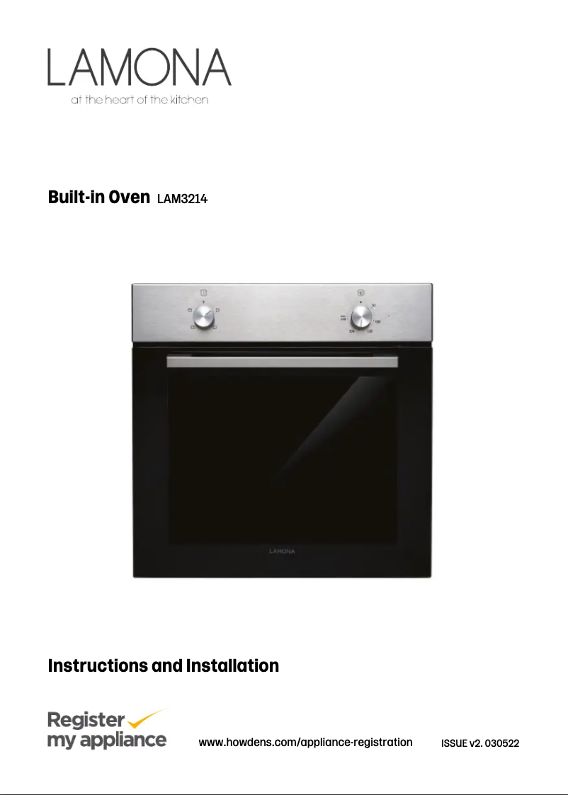 Page n°1 - Manuel utilisateur Lamona LAM3214
