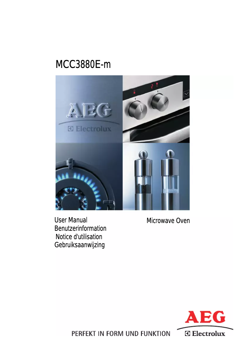 Page 1 de la notice Manuel utilisateur AEG MCC3880EM