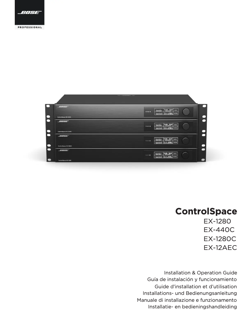 Page 1 de la notice Instructions / montage Bose ControlSpace EX-1280C
