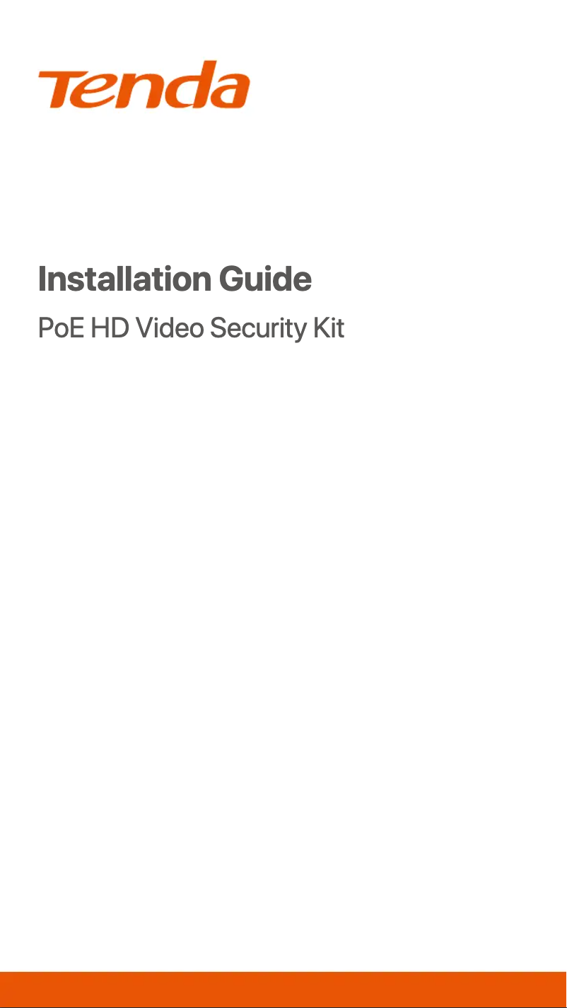 Page n°1 - Guide d'installation Tenda K4P-4TR