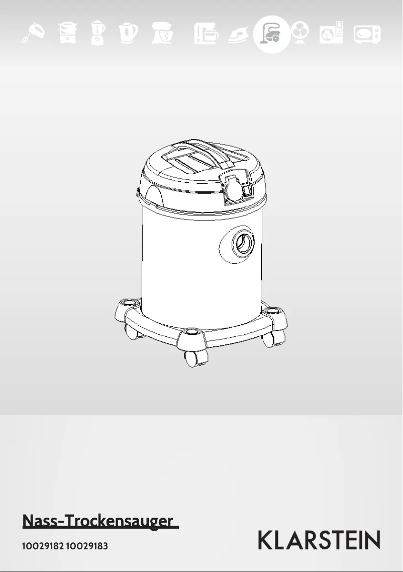 Page 1 de la notice Manuel utilisateur Klarstein 10029182