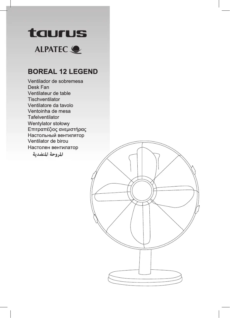 Image de la première page du manuel de l'appareil Boreal 12 Legend