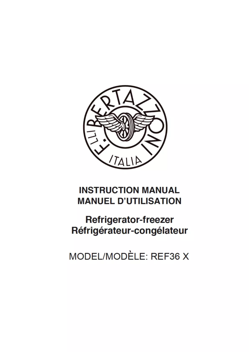Page 1 de la notice Manuel utilisateur Bertazzoni REF36X/17