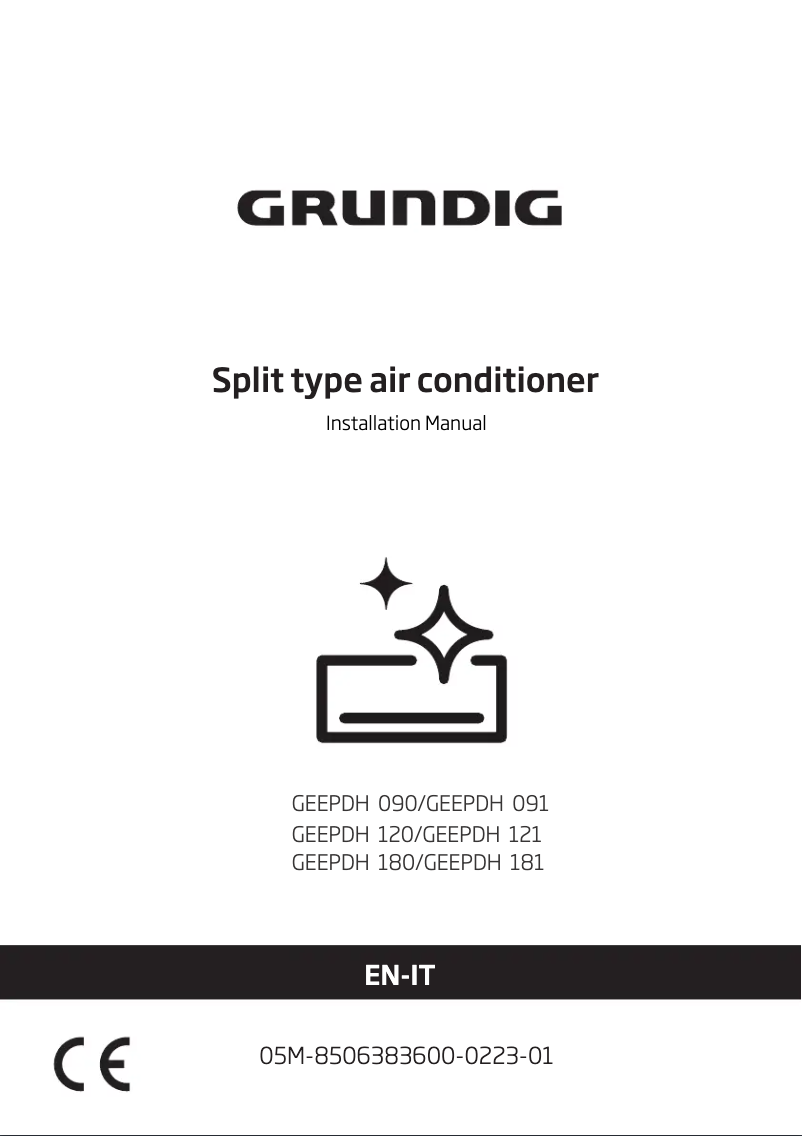 Page n°1 - Manuel utilisateur Grundig GEEPDH 180/ GEEPDH 181