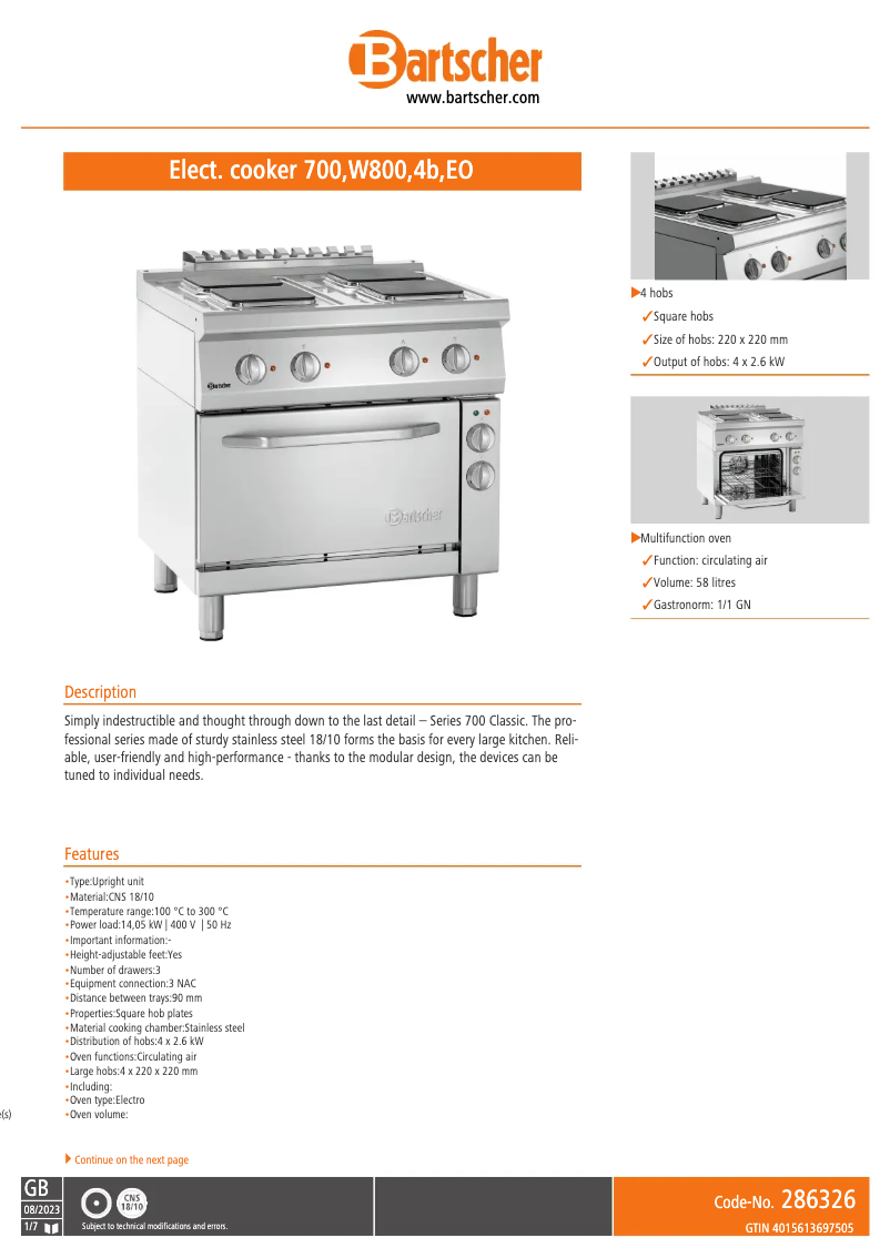 Image de la première page du manuel de l'appareil 286326