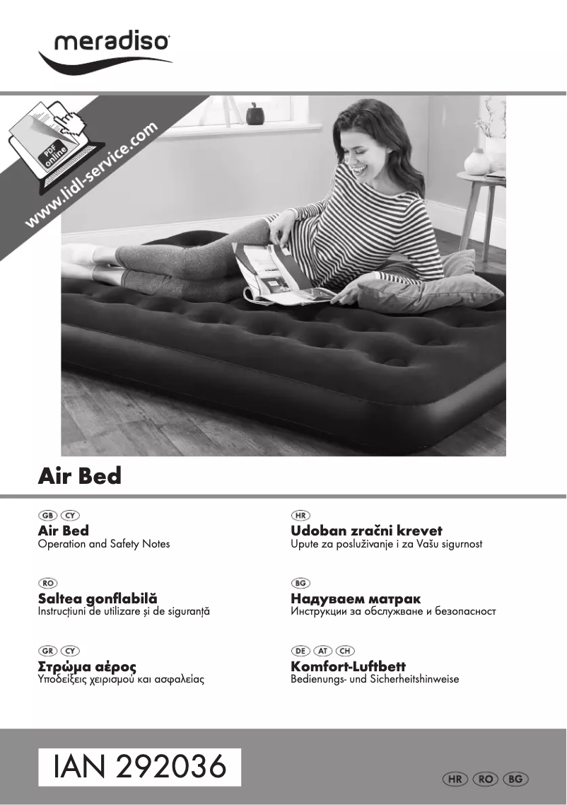 Page 1 de la notice Manuel utilisateur Meradiso IAN 292036