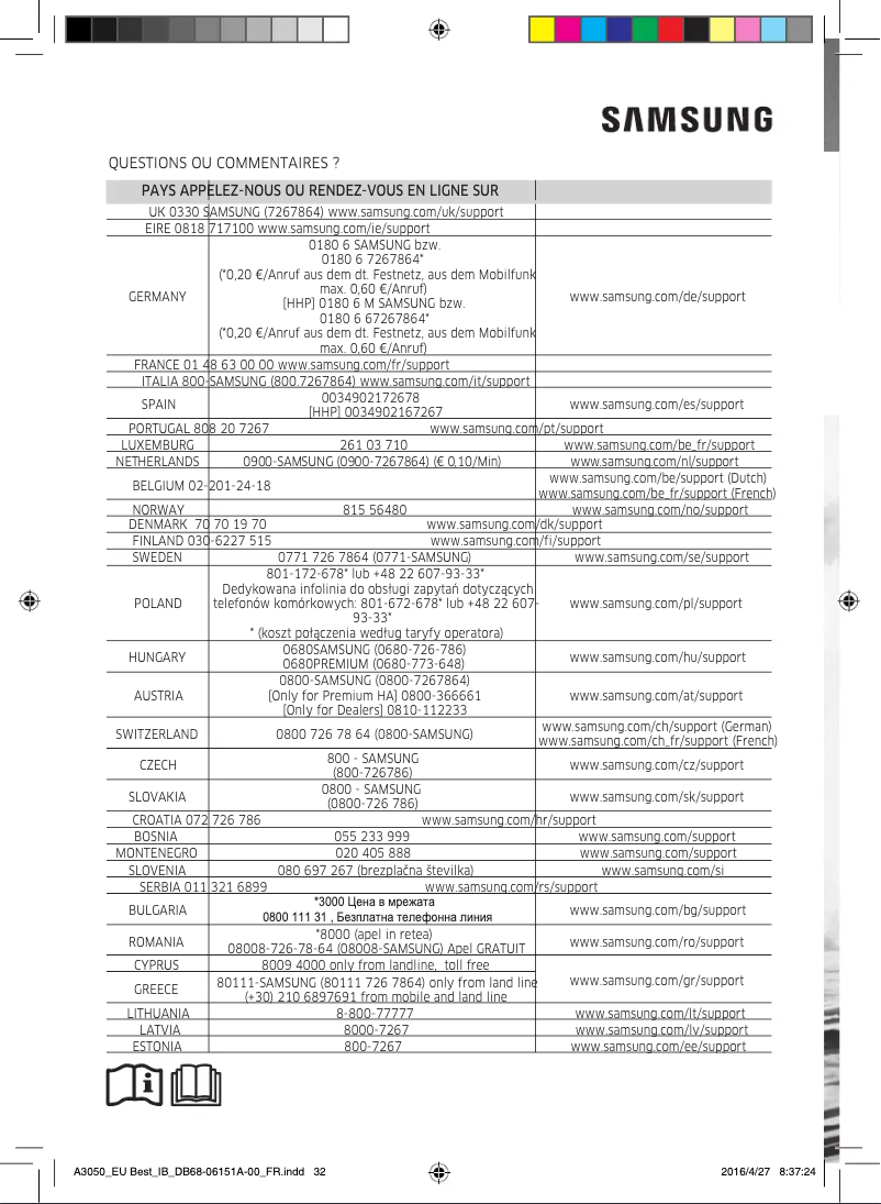 Page 1 de la notice Manuel utilisateur Samsung AR12HSSFAWKN