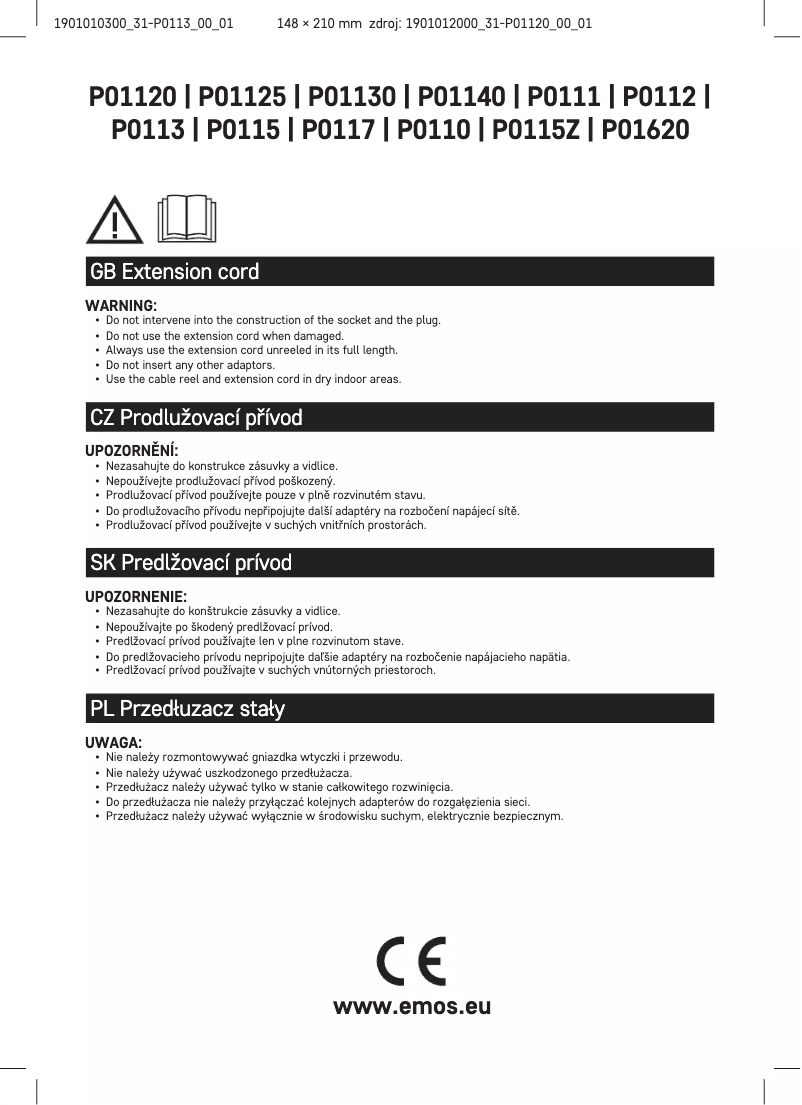 Página 1 del manual Manual de usuario Emos P0113