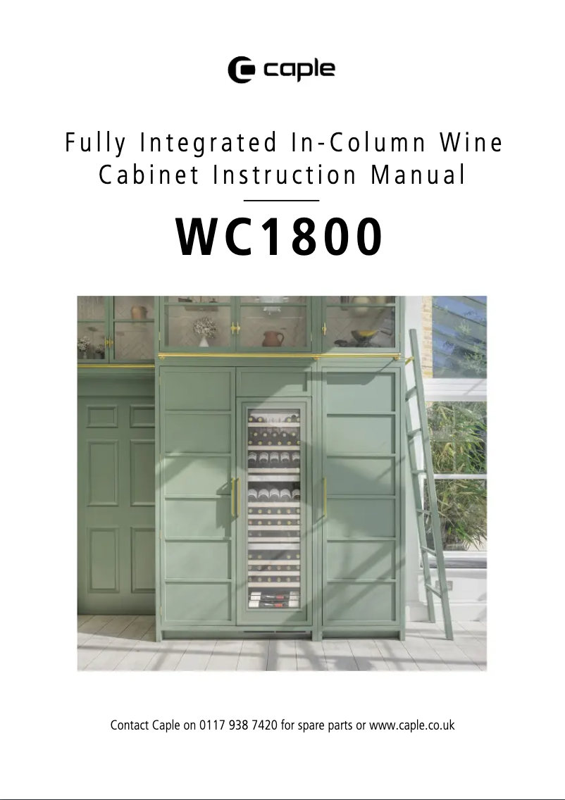 Page n°1 - Mode d'emploi Caple WC1800