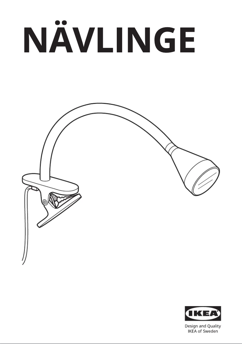 Page 1 de la notice Manuel utilisateur Ikea NÄVLINGE 305.367.88