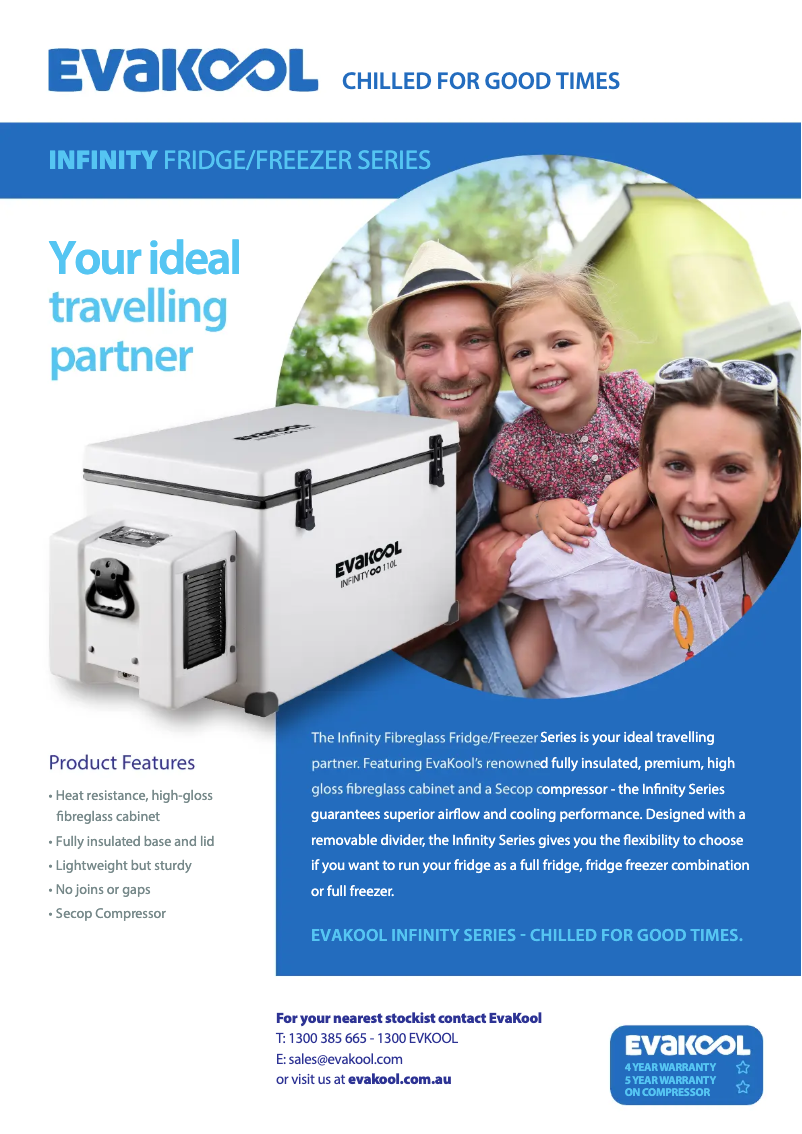 Page 1 de la notice Manuel utilisateur Evakool RFE47