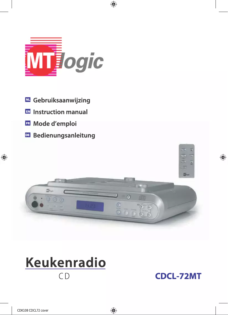 Page 1 de la notice Manuel utilisateur MT Logic CDCL-72MT