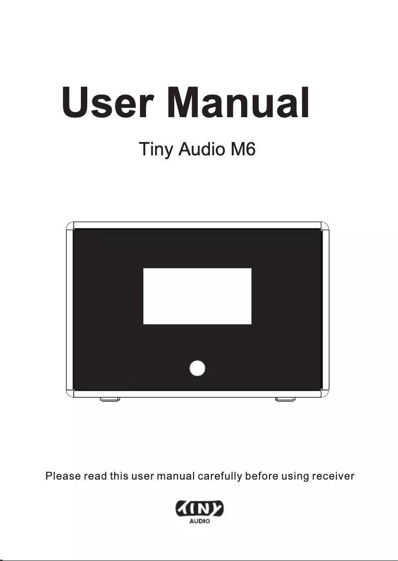 Page n°1 - Manuel utilisateur Tiny Audio M6