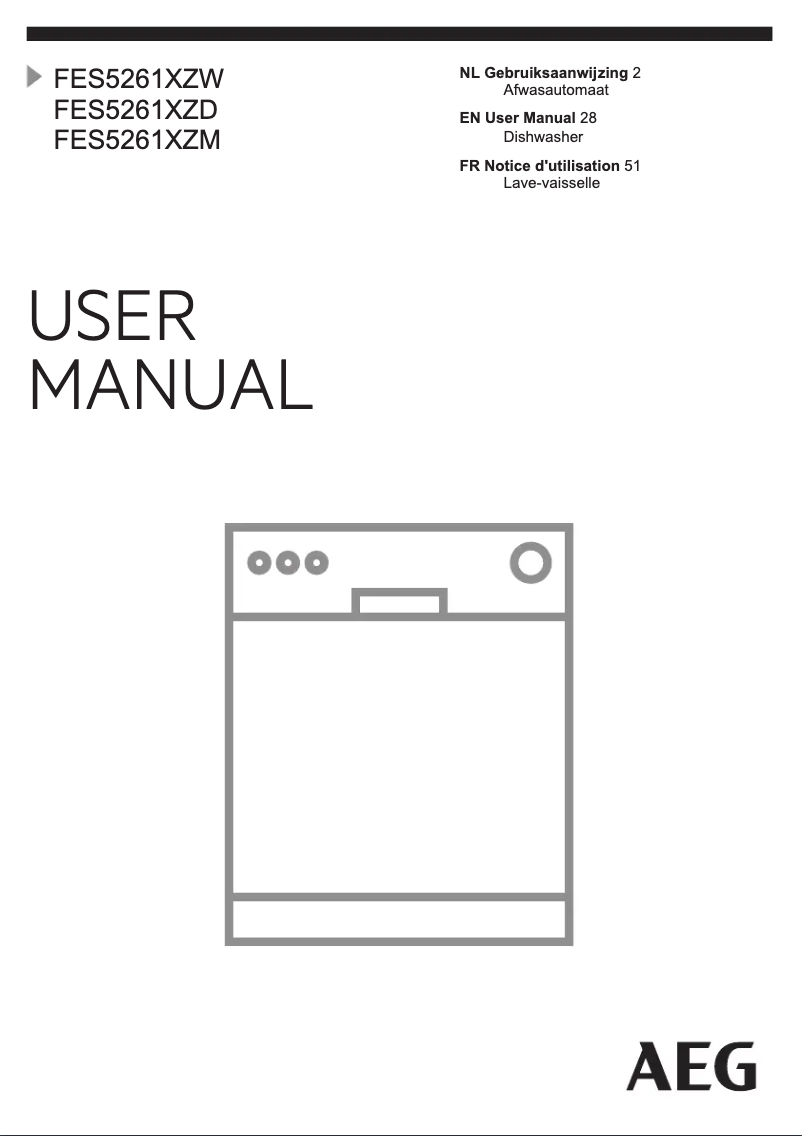 Página 1 del manual Manual de usuario AEG FES5261XZM