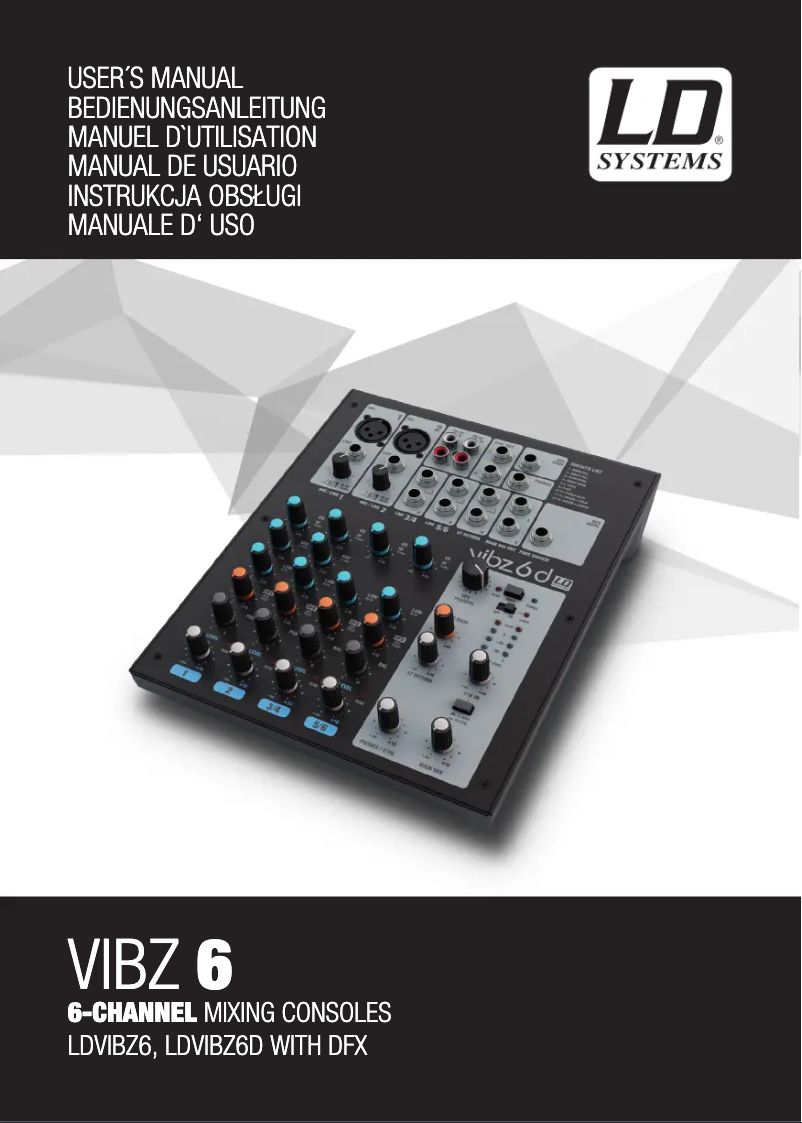 Página 1 del manual Manual de usuario LD Systems VIBZ 6