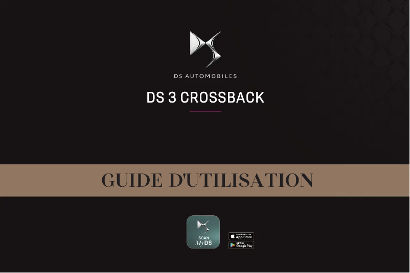 Page 1 de la notice Manuel utilisateur DS 3 Crossback (2020)