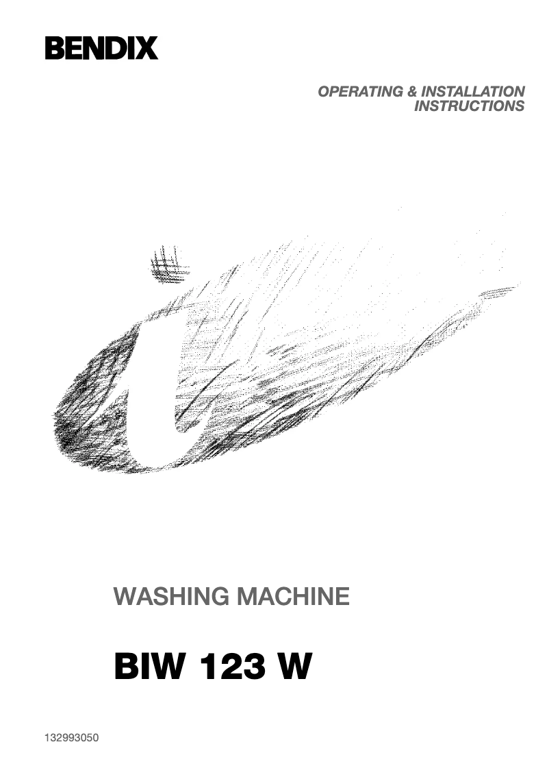 Page n°1 - Manuel utilisateur Bendix BIW123W