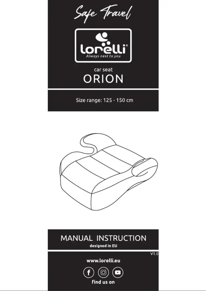 Image de la première page du manuel de l'appareil Orion