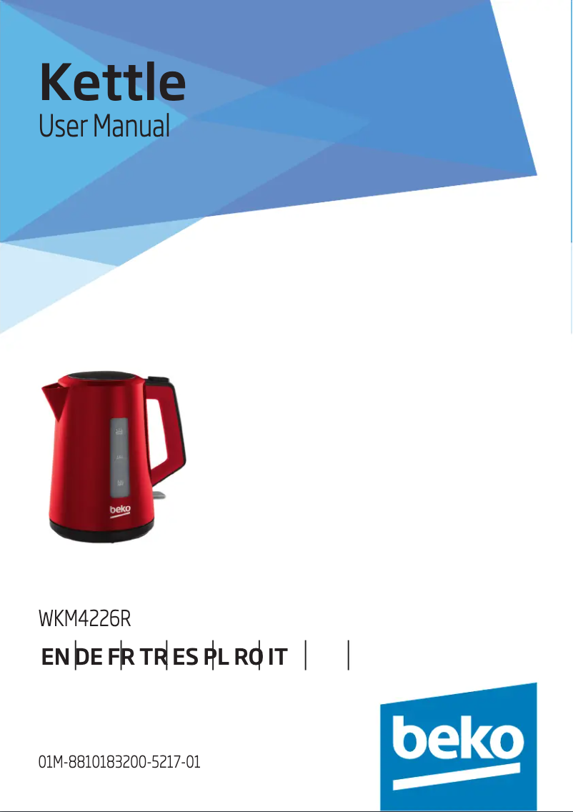 Page n°1 - Manuel utilisateur Beko WKM4226R