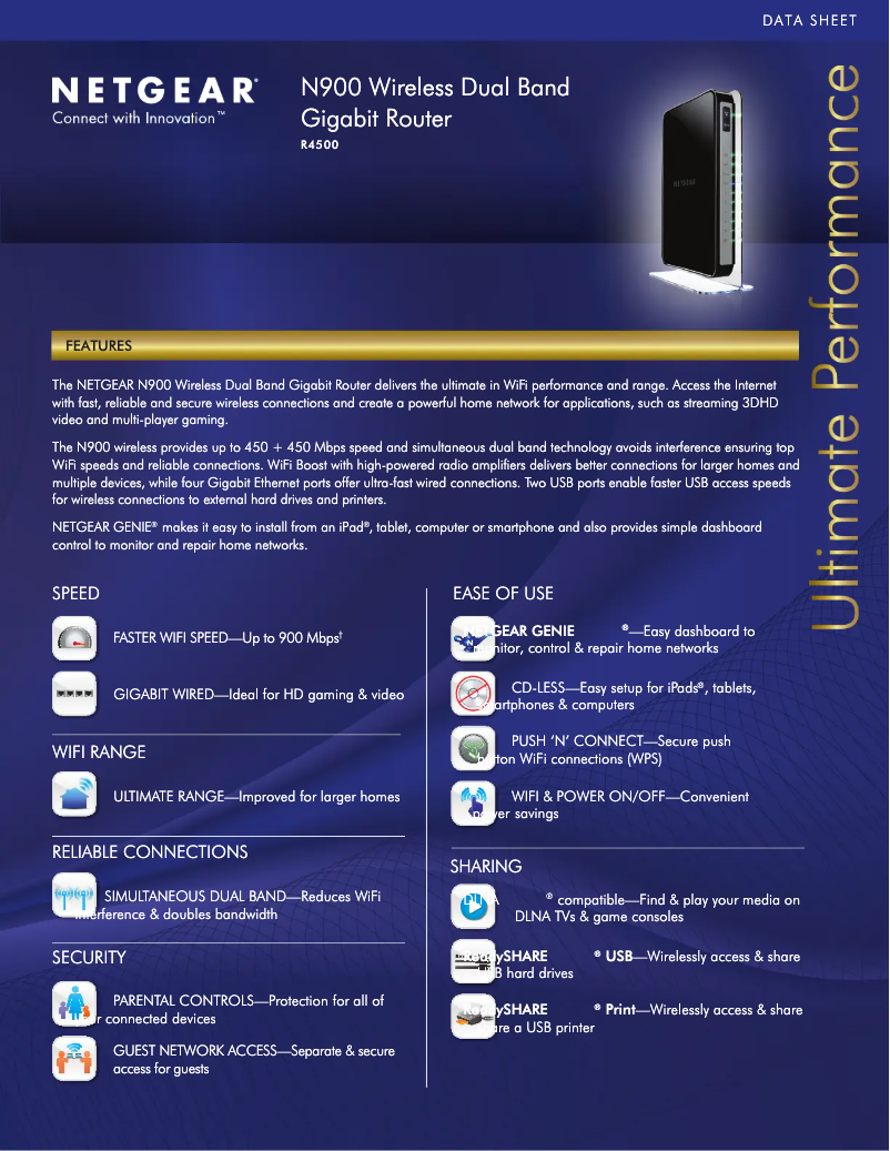 Image de la première page du manuel de l'appareil ProSafe R4500