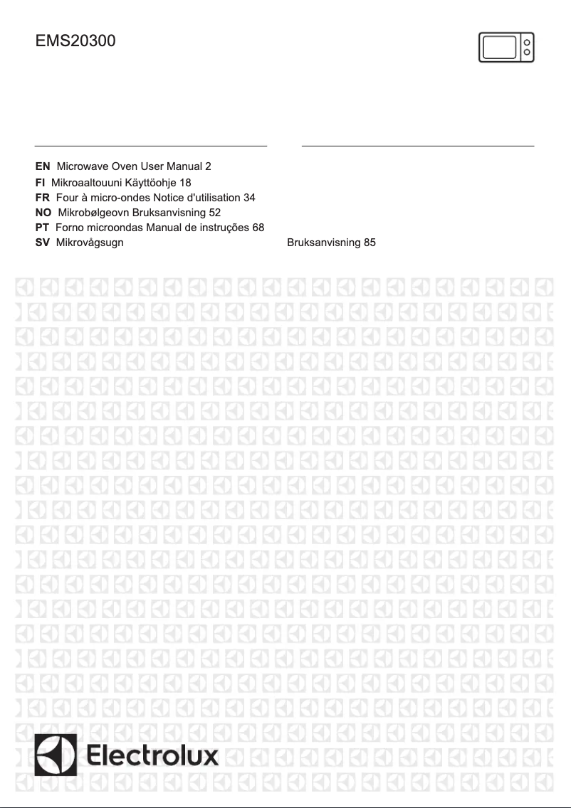 Page n°1 - Manuel utilisateur Electrolux EMS20300OX