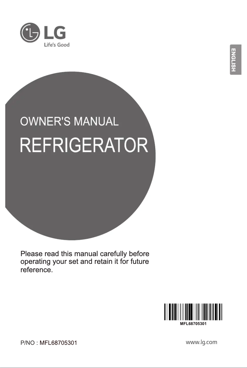 Page 1 de la notice Manuel utilisateur LG GTB372PZCR